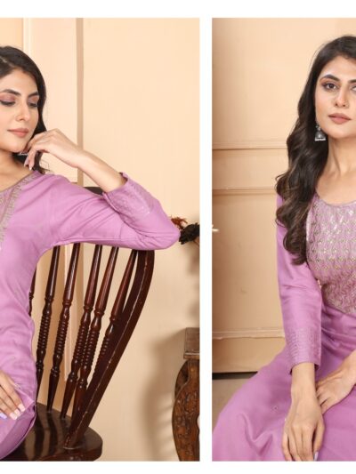 Designer party wear suit with heavy dupatta