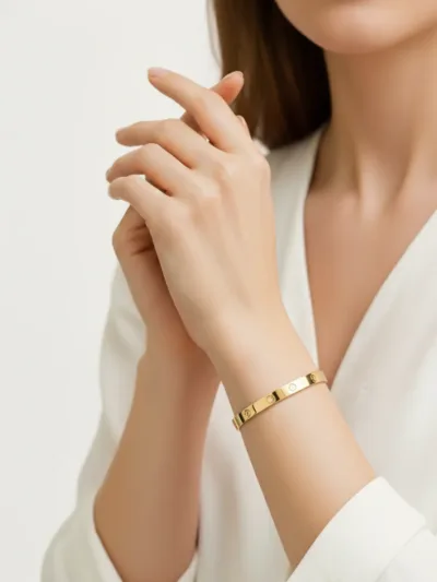 18K Gold Plated Stainless Cartier Love Bracelet