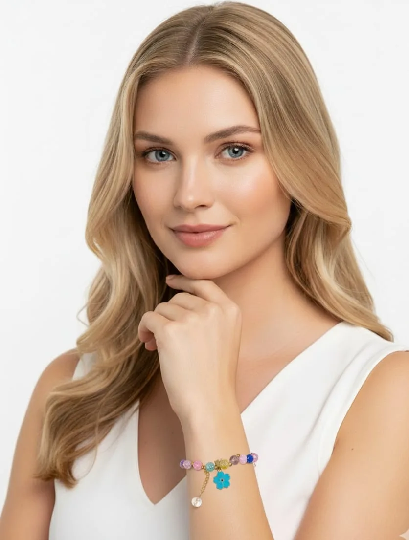  Friendship & Valentine Gift Bracelet For Girls, Random Design Charm Bracelets