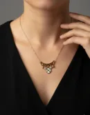 18K Gold Plated Clover Charm Necklace