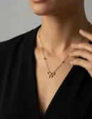 18K Gold Plated Bow Pendant Necklace