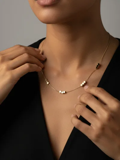 18K Gold Plated Cubs Necklace